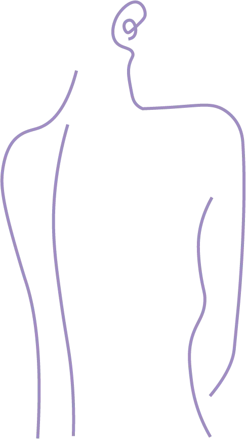 Corps d'une femme représenté en dessin