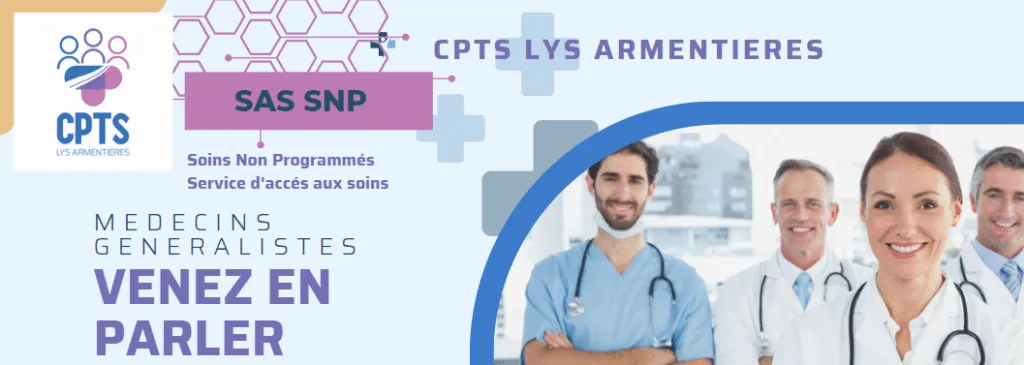 Carte de visite du CPTS d'Armentières